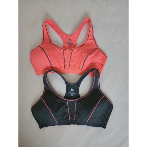 RBX Women's Racerback Activewear Sports Bra Gray & Pink Size Large Set Of 2 NWOT - Picture 7 of 7